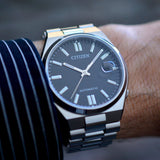 Citizen Tsuyosa Automatic Black Dial Silver Steel Strap Watch For Men - NJ0150-81E Buy Now By Citizen