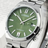 Citizen x Pantone Automatic Peaceful Green Dial Silver Steel Strap Watch For Men - NJ0158-89Z Buy Now By Citizen