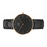 Daniel Wellington Classic Reading Black Dial Black Leather Strap Watch For Women - DW00100141 Buy Now By Daniel Wellington