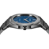 D1 Milano Ultra Thin Blue Dial Gray Steel Strap Watch for Men - D1-UTBJ12 Authentic Buy Shop Now
