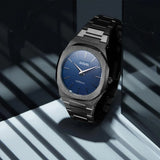 D1 Milano Ultra Thin Blue Dial Gray Steel Strap Watch for Men - D1-UTBJ12 Authentic Buy Shop Now