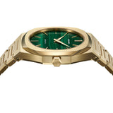 D1 Milano Ultra Thin Malachite Green Dial Gold Steel Strap Watch for Men - D1-UTBJ30 Authentic Buy Shop Now