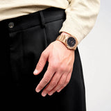 D1 Milano Ultra Thin Black Dial Gold Steel Strap Watch for Men - D1-UTBJ42 Authentic Buy Shop Now