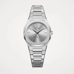 D1 Milano Ultra Thin Silver Dial Silver Steel Strap Watch for Women - D1-UTBL30 Authentic Buy Shop Now