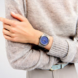 D1 Milano Ultra Thin Blue Dial Gray Steel Strap Watch for Men - D1-UTBJ12 Authentic Buy Shop Now