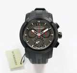 Burberry The Endurance Chronograph Black Dial Black Rubber Strap Watch For Men - BU9802 Buy Now By Burberry