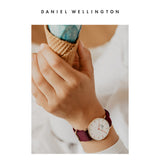 Daniel Wellington Roselyn 3A Petite White Dial Red NATO Strap Watch For Women - DW00100293 Buy Now By Daniel Wellington
