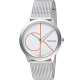 Calvin Klein Minimal White Dial Silver Mesh Bracelet Watch for Women - K3M52152 Buy Now By Calvin Klein