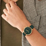Fossil Neutra Chronograph Green Dial Green Leather Strap Watch for Women - ES5239 Buy Now By Fossil