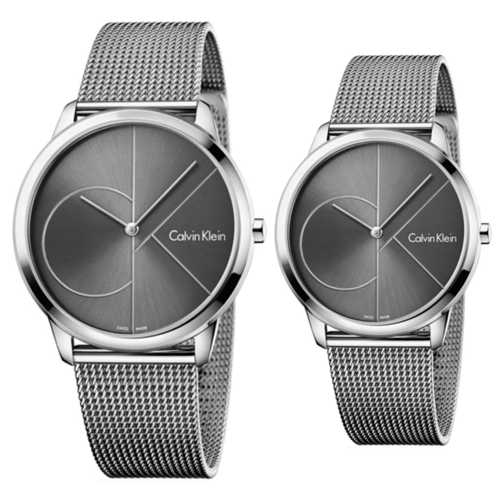 Calvin Klein Minimal Black Dial Silver Mesh Bracelet Watch for Women - K3M22123 Buy Now By Calvin Klein