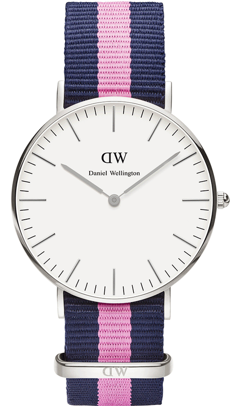 Daniel Wellington Classic Winchester White Dial Two Tone Nylon Strap Watch For Women - DW00100049 Buy Now By Daniel Wellington