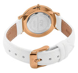 Daniel Wellington Classic Petite Bondi Black Dial White Leather Strap Watch For Women - DW00100285 Buy Now By Daniel Wellington