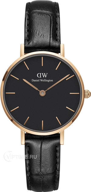 Daniel Wellington Classic Petite Reading Black Dial Black Leather Strap Watch For Women - DW00100223 Buy Now By Daniel Wellington