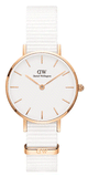 Daniel Wellington Petite Dover Quartz White Dial White NATO Strap Watch For Women - DW001000313 Buy Now By Daniel Wellington
