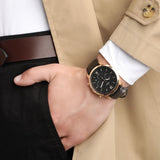 Fossil Neutra Chronograph Black Dial Black Leather Strap Watch for Men - FS5381 Buy Now By Fossil