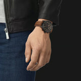Tissot Chrono XL Quartz Black Dial Brown Leather Strap Watch For Men - T116.617.36.052.03 Buy Now By Tissot