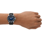 Emporio Armani Diver Three-Hand Quartz Blue Dial Blue Leather Strap Watch For Men - AR11516 Buy Now By Emporio Armani