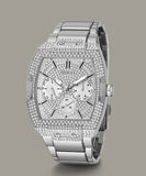 Guess Phoenix Multifunction Crystals Silver Dial Silver Steel Strap Watch For Men - GW0094G1 Buy Now By Guess