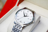Tissot T Classic Tradition White Dial Silver Steel Strap Watch For Men - T063.610.11.037.00 Buy Now By Tissot