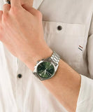 Emporio Armani Chronograph Green Dial Silver Steel Strap Watch For Men - AR11480 Buy Now By Emporio Armani