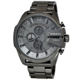 Diesel Mega Chief Chronograph Grey Dial Grey Steel Strap Watch for Men - DZ4282 Buy Now By Diesel