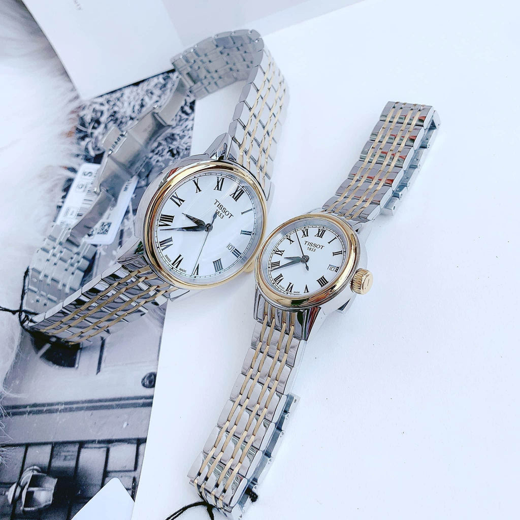 Tissot T Classic Carson Quartz White Dial Two Tone Steel Strap Watch for Men - T085.410.22.013.00 Buy Now By Tissot