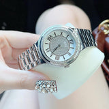 Guess Madison Diamonds Silver Dial Silver Steel Strap Watch for Women - W0637L1 Buy Now By Guess