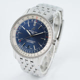 Breitling Navitimer Automatic 41mm Blue Dial Silver Steel Strap Watch for Men - A17326161C1A1 Buy Now By Breitling