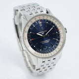 Breitling Navitimer Automatic 41mm Blue Dial Silver Steel Strap Watch for Men - A17326161C1A1 Buy Now By Breitling