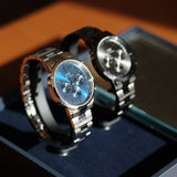 Daniel Wellington Iconic Link Chronograph Grey Dial Grey Steel Strap Watch for Men - DW00100643 Buy Now By Daniel Wellington