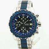 Guess Octane Chronograph Blue Dial Two Tone Steel Strap Watch for Men - W1046G2 Buy Now By Guess