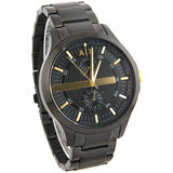 Armani Exchange Hampton Chronograph Black Dial Black Steel Strap Watch For Men - AX2121 Buy Now By Armani Exchange