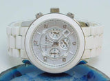 Michael Kors Oversize White Dial White Steel Strap Watch for Men - MK8108 Buy Now By Michael Kors