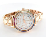 Michael Kors Sofie White Dial Rose Gold Steel Strap Watch For Women - MK6577 Buy Now By Michael Kors