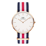 Daniel Wellington Classic Canterbury White Dial Two Tone Nylon Strap Watch For Men - DW00100002 Buy Now By Daniel Wellington