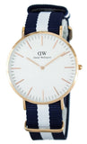 Daniel Wellington Classic Glasgow White Dial Two Tone NATO Strap Watch for Men - DW00100004 Buy Now By Daniel Wellington
