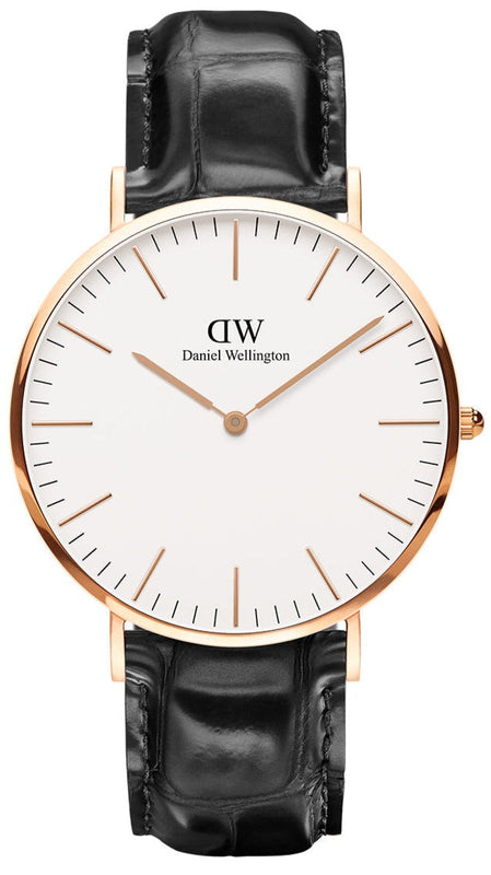 Daniel Wellington Classic Reading White Dial Black Leather Strap Watch For Men - DW00100014 Buy Now By Daniel Wellington