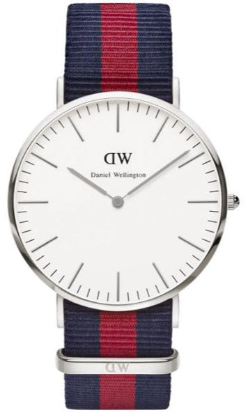 Daniel Wellington Classic Oxford White Dial Two Tone Nylon Strap Watch For Men - DW00100015 Buy Now By Daniel Wellington