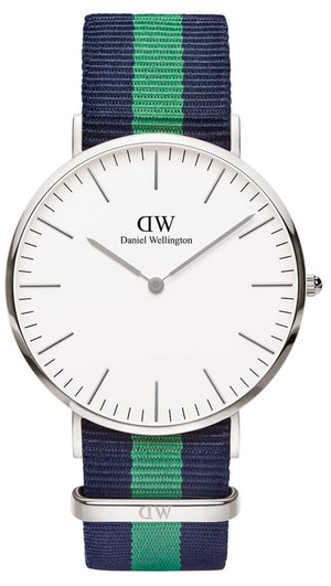 Daniel Wellington Classic Warwick White Dial Two Tone Nylon Strap Watch for Men - DW00100019 Buy Now By Daniel Wellington