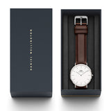 Daniel Wellington Classic Bristol Quartz White Dial Brown Leather Strap Watch For Men - DW00100023 Buy Now By Daniel Wellington
