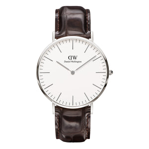 Daniel Wellington Classic York White Dial Black Leather Strap Watch For Men - DW00100025 Buy Now By Daniel Wellington