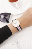 Daniel Wellington Classic South Hampton White Dial Two Tone Nylon Strap Watch For Women - DW00100034 Buy Now By Daniel Wellington