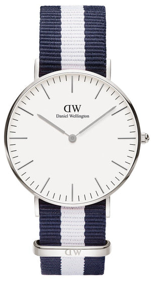 Daniel Wellington Classic Glasgow White Dial Two Tone NATO Strap Unisex Watch - DW00100047 Buy Now By Daniel Wellington