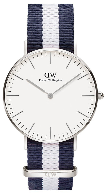 Daniel Wellington Classic Glasgow White Dial Two Tone NATO Strap Unisex Watch - DW00100047 Buy Now By Daniel Wellington