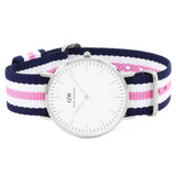 Daniel Wellington Classic Southampton White Dial Three Tone Nylon Strap Watch For Women - DW00100050 Buy Now By Daniel Wellington