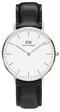 Daniel Wellington Classic Sheffield White Dial Black Leather Strap Watch For Women - DW00100053 Buy Now By Daniel Wellington