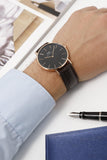 Daniel Wellington Classic York Black Dial Brown Leather Strap Watch For Men - DW00100128 Buy Now By Daniel Wellington