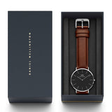 Daniel Wellington Classic St Mawes Black Dial Brown Leather Strap Watch For Men - DW00100130 Buy Now By Daniel Wellington