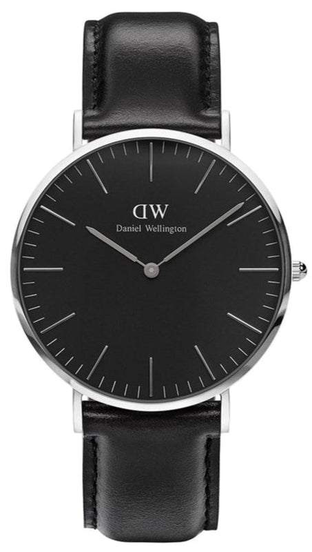 Daniel Wellington Classic Sheffield Black Dial Black Leather Strap Watch For Men - DW00100133 Buy Now By Daniel Wellington