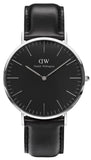 Daniel Wellington Classic Sheffield Black Dial Black Leather Strap Watch For Men - DW00100133 Buy Now By Daniel Wellington